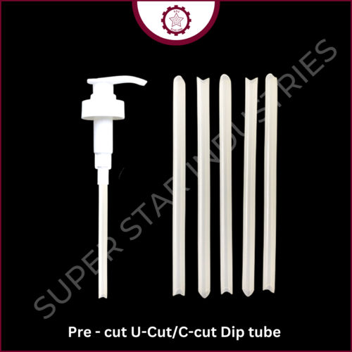 Pre-Cut U-Cut / C-Cut Dip Tube - Color: Transparent