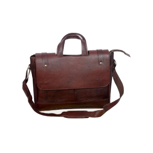 Front Flip Leather Laptop Bag