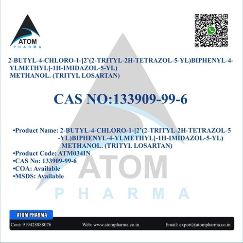 2 BUTYL 4 CHLORO1 2 2 TRITYL 2H TETRAZOL 5 YL BIPHENYL 4 YLMETHYL 1H IMIDAZOL 5 YL METHANOL TRITYL LOSARTAN