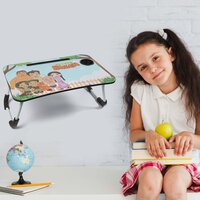 CHHOTA BHEEM DESIGN FOLDABLE BED STUDY TABLE PORTABLE MULTIFUNCTION LAPTOP TABLE LAPDESK  (7696)