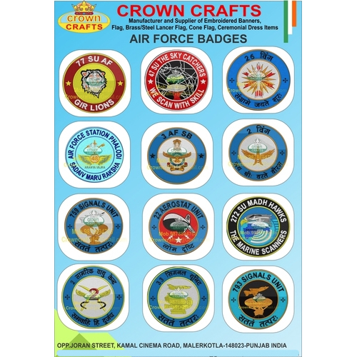Banner And Air Force Badges - Size: Varied Sizes