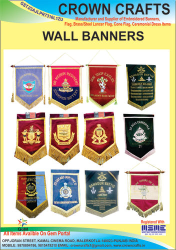 wall banner and badges