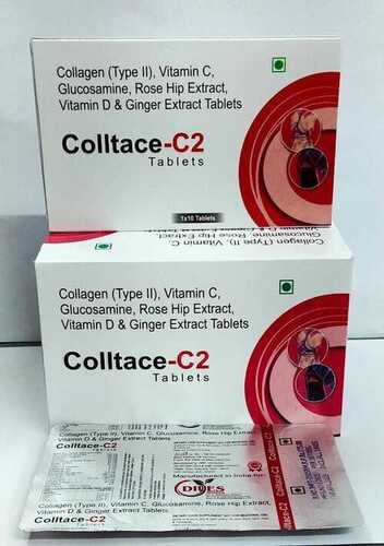 Collegen (typeII) Vitamin C Glucosamin Rosehip Extract Vitamin D  Ginger Extract Tab