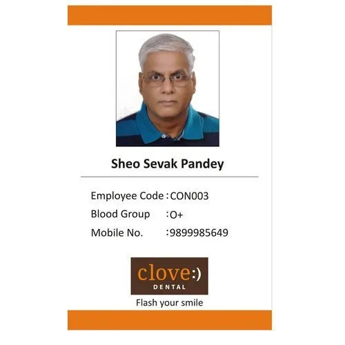 PVC Rectangular Office ID Card