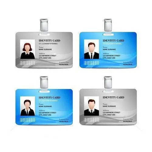 Rectangular Office Id Cards Application: Industrial