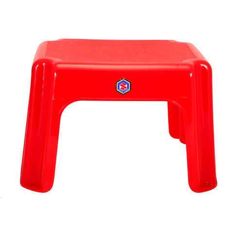 Red Rectangular Bathroom Stools