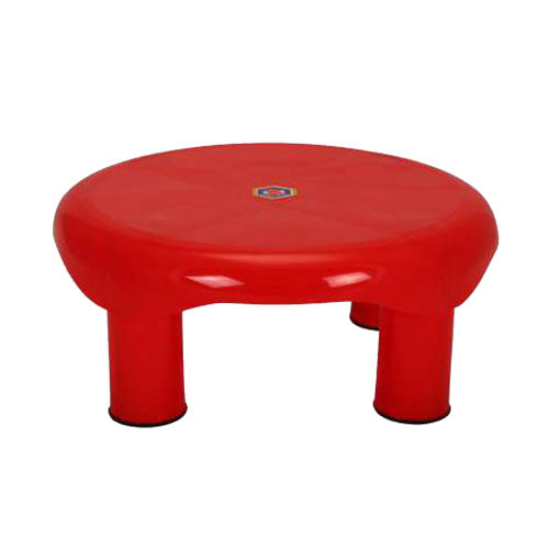 Plastic Red Round Stool