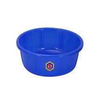 Plastic Basins - 18 Ltr Soft Blue Round Plastic | Durable, Versatile Design