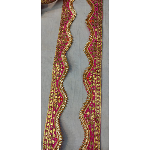 Red Gota Border Lace
