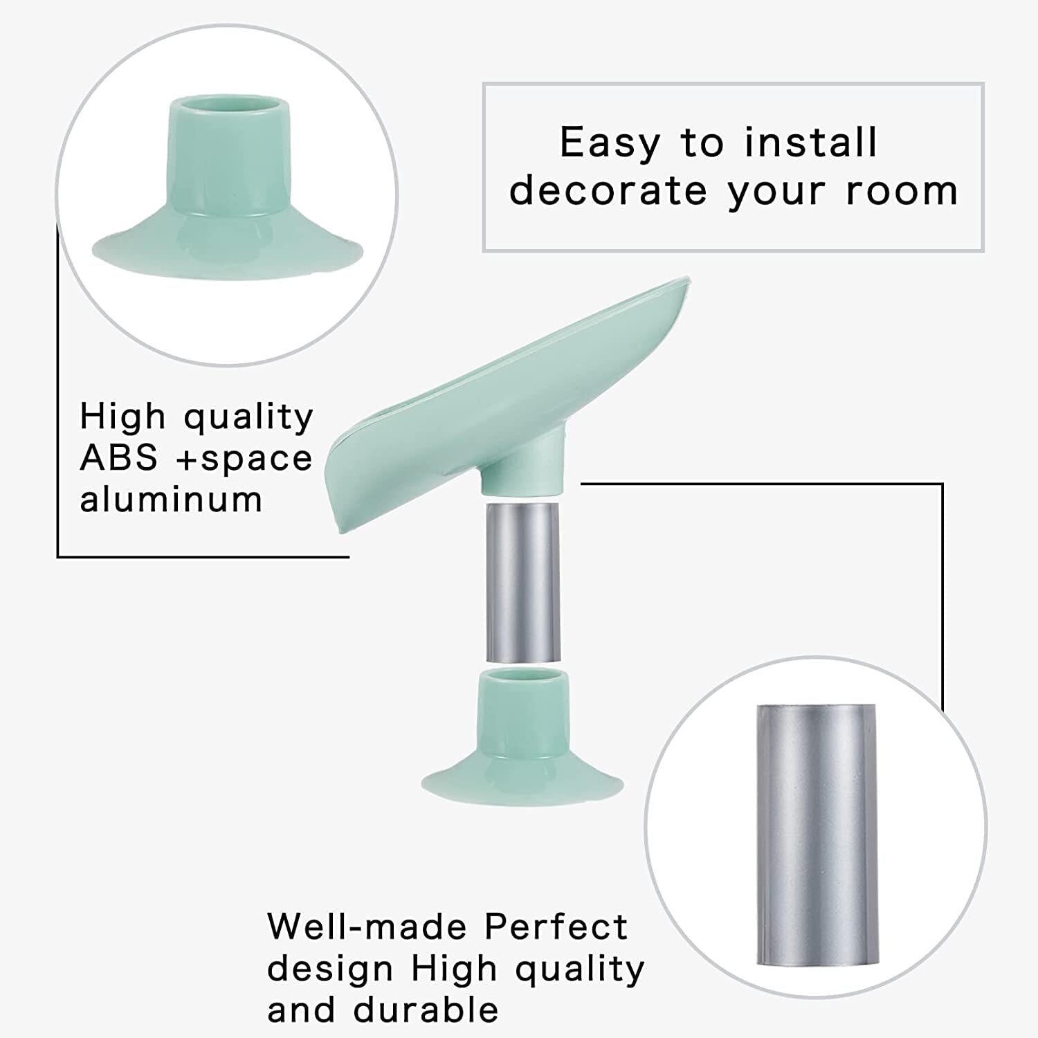 Leaf Shape Self Draining Soap Dish Holder  Easy Clean Soap Dish for Shower with Suction Cup Creative soap Box  for Bathroom  Kitchen  Bathtub Wash basins