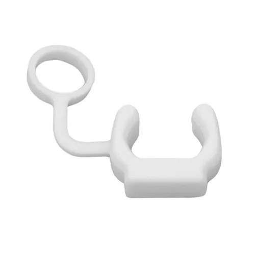 2 X Silicone Rubber Locking Plug Camera Mounts - Silicone Material, Industrial Use, White Color | Compatible With All GoPro, Yi 4K, Eken, Xiaomi Cameras