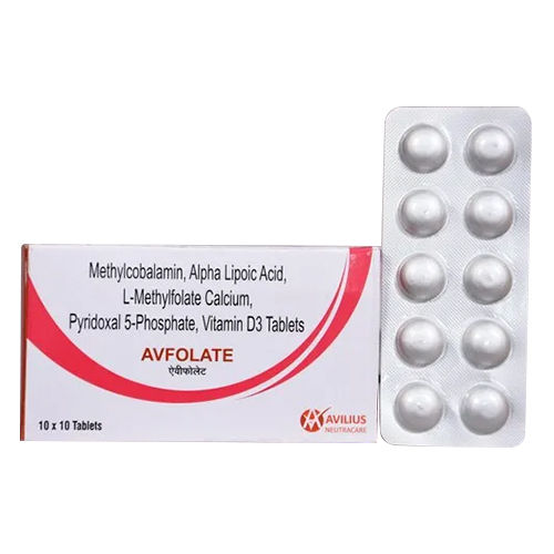 Methylcobalamin Alpha Lipoic Acid L Methylfolate Vit D3 Pyridoxal 5 Phosphate Film Coted Tablet General Medicines