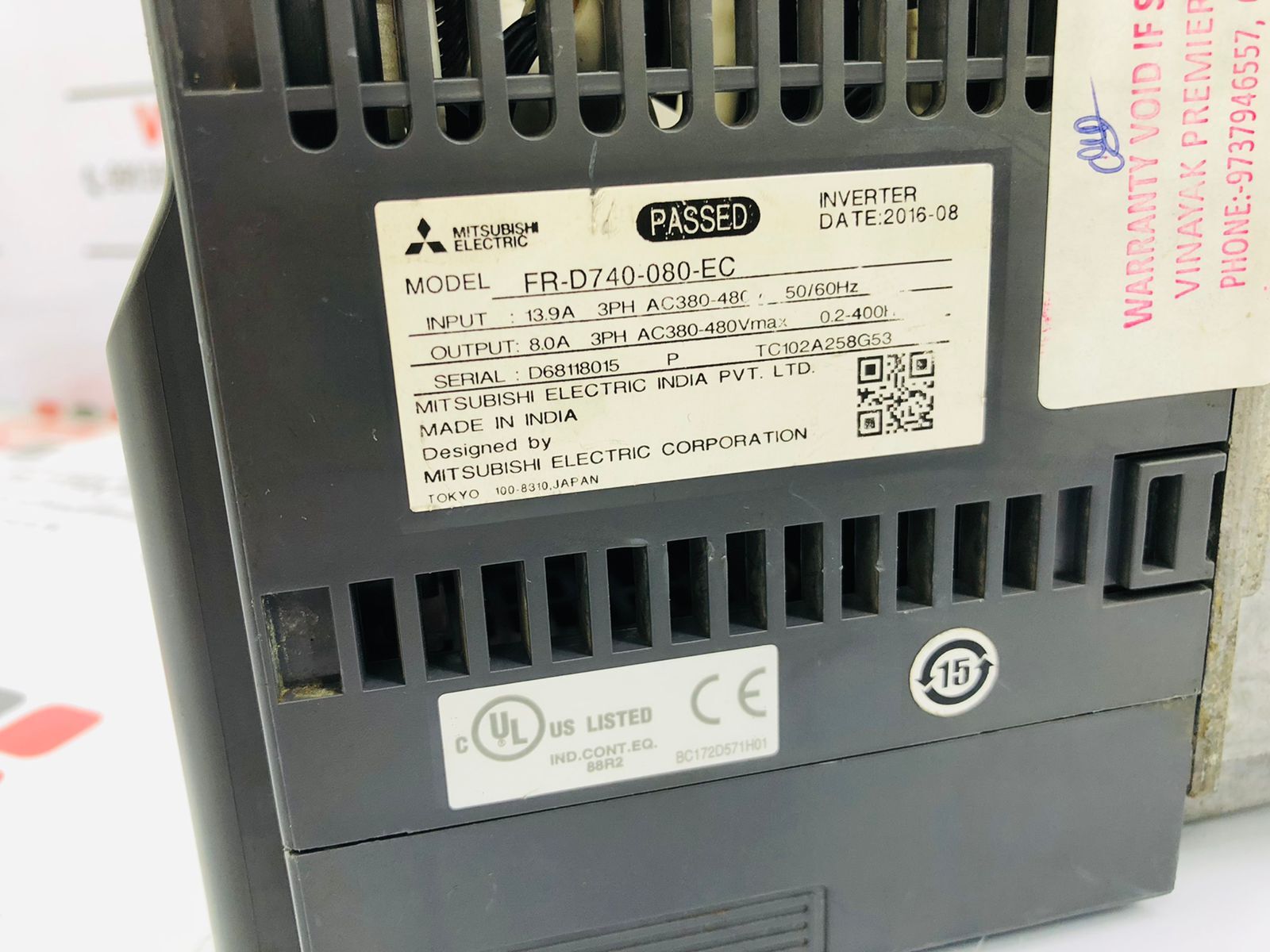 MITSUBISHI D700 2.2KW AC DRIVE 415V