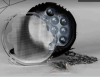 Overhead Crane Warning Light - Aluminium Alloy, 7 Inch Dimensions | Electric Power Supply, 140W, Temperature Range 40 to 60 Celsius