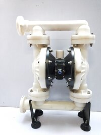 Air Operated Double Diaphragm Pump - 1"x1", Polypropylene Material, Ptfe Diaphragm, 135 Lpm Flow Rate, Self-priming, Ideal For Acid And Chemical Handling