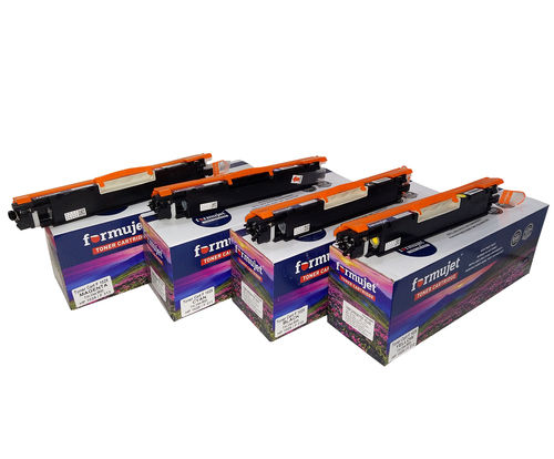 Formujet T 1025 Color Toner Cartridge Set Of F Ce310a Ce311a Ce312a  Ce313a (Cmy Bk) Compatible For Hp