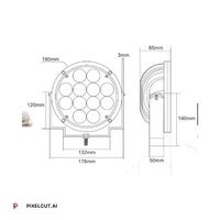 Overhead Crane Warning Light 60w