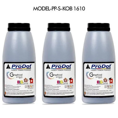 Kob 1610 Black Laser Toner Powder - Industrial Grade,  Powder Material, Black Color | For Laser Printers, Suitable For Digital And Offset Printing