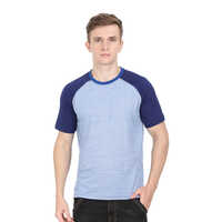 Washable Mens Ink Color Basic Raglan T-Shirts