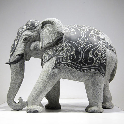 Grey Elephant 1F Statue