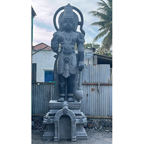 Black Hanuman 15Feet Statue