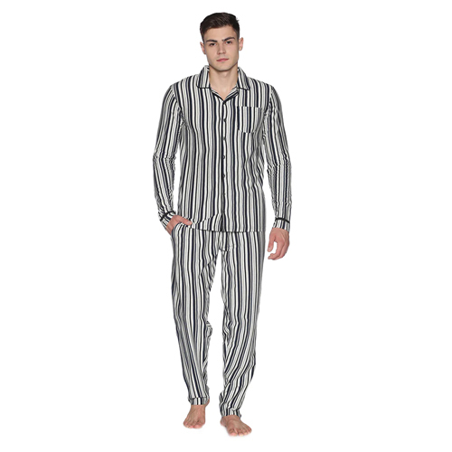 Mens Yarn Dyed Stripes Pyjama Set