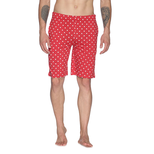 Mens Brick Rust Polka Dots Shorts