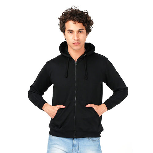 Mens Black Color Hoodies