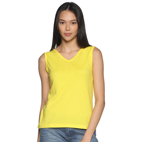 Yellow Sphagetti Squash Dual Neck Tank Tops