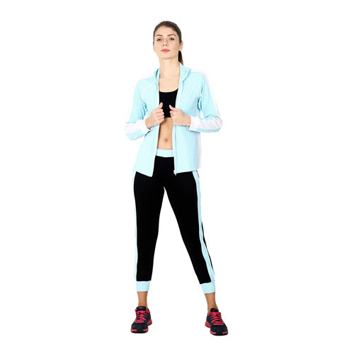 Sky Blue Sporty Jacket And Jogger Combo Kit