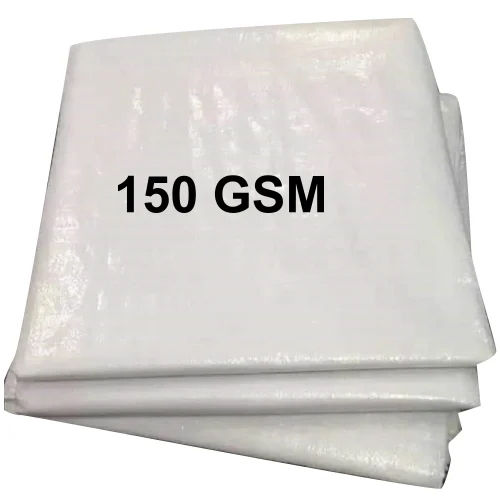 150 Gm White Hdpe Tarpaulin - Design Type: Customized