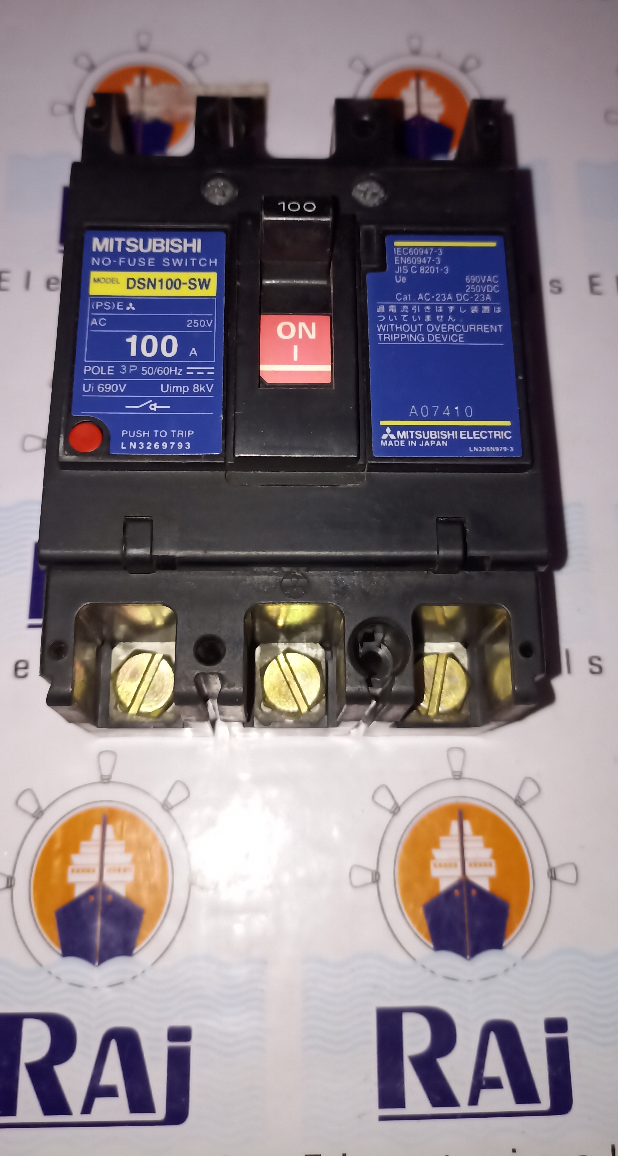 MITSUBISHI 100A 3P MCCB