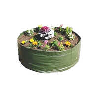 Organic Plastic Gardening Bag - Plastic Material 9x9 To 20.5 Inches Sizes, Green Color, Durable Design With Sturdy Handles For Easy Transport  
