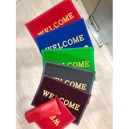 Nylon Mop Door Mat - Color: Multicolor