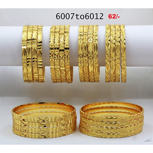 6007 to 6012 Gold plated  bangle