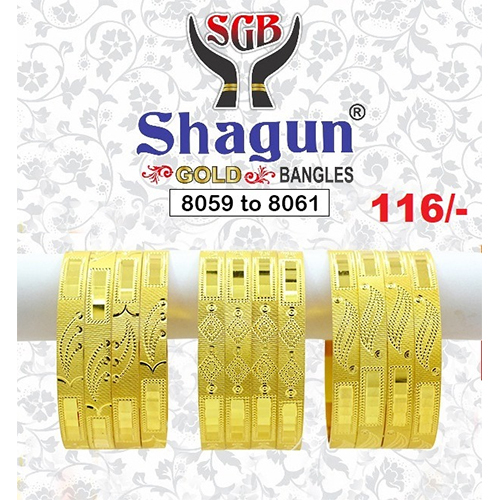 8059 to 8061 Gold plated  bangle