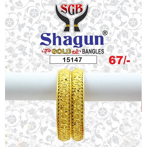 15147 Gold plated  bangle