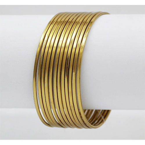 1214 Mehandi Gold plated  bangle