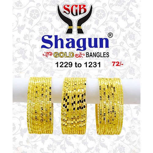 1229 to 1231 Gold plated  bangle