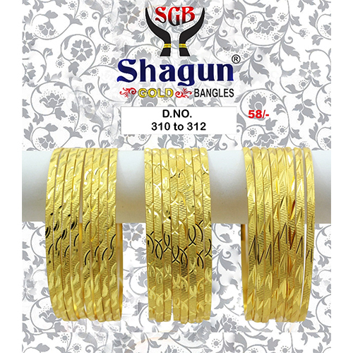 310 to 312 Gold plated  bangle