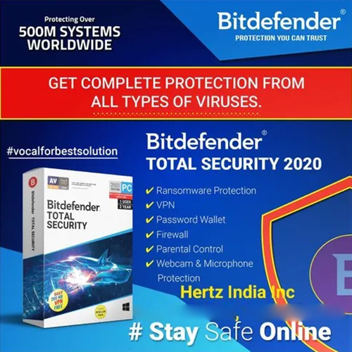 Bitdefender Total Security Antivirus Software at 649.00 INR in Mumbai