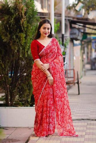 Georgette Printed Saree