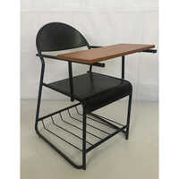Writing Pad Chair - Mdf Board & Steel, 18 Inch Height | Durable, Easy To Clean, Lightweight, Indian Style