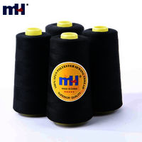 Polyester Thread Yarn 40/2 100% Spun Polyester Sewing Thread Black and White