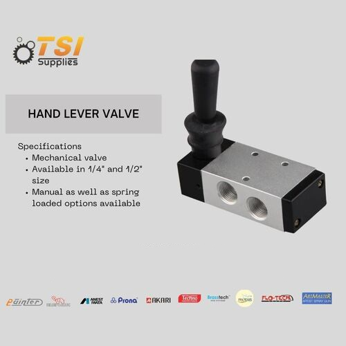 Hand Lever Valve - Air Consumption: Negligible (Manual Operation)