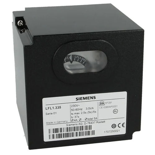 Black Siemens Gas Burner Controller