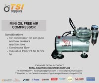 Mini Oil Free Air Compressor - Air Flow Capacity: 30 L/min