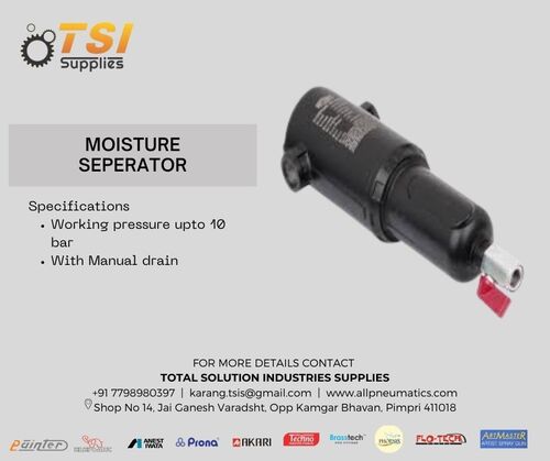 Moisture Separator - Air Flow Capacity: 20-1000 Cfm