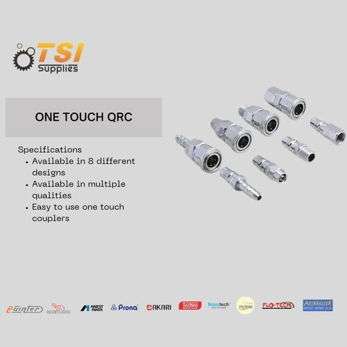 One Touch Quick Realse Coupling - Air Consumption: Low (Depends On Connected Equipment)