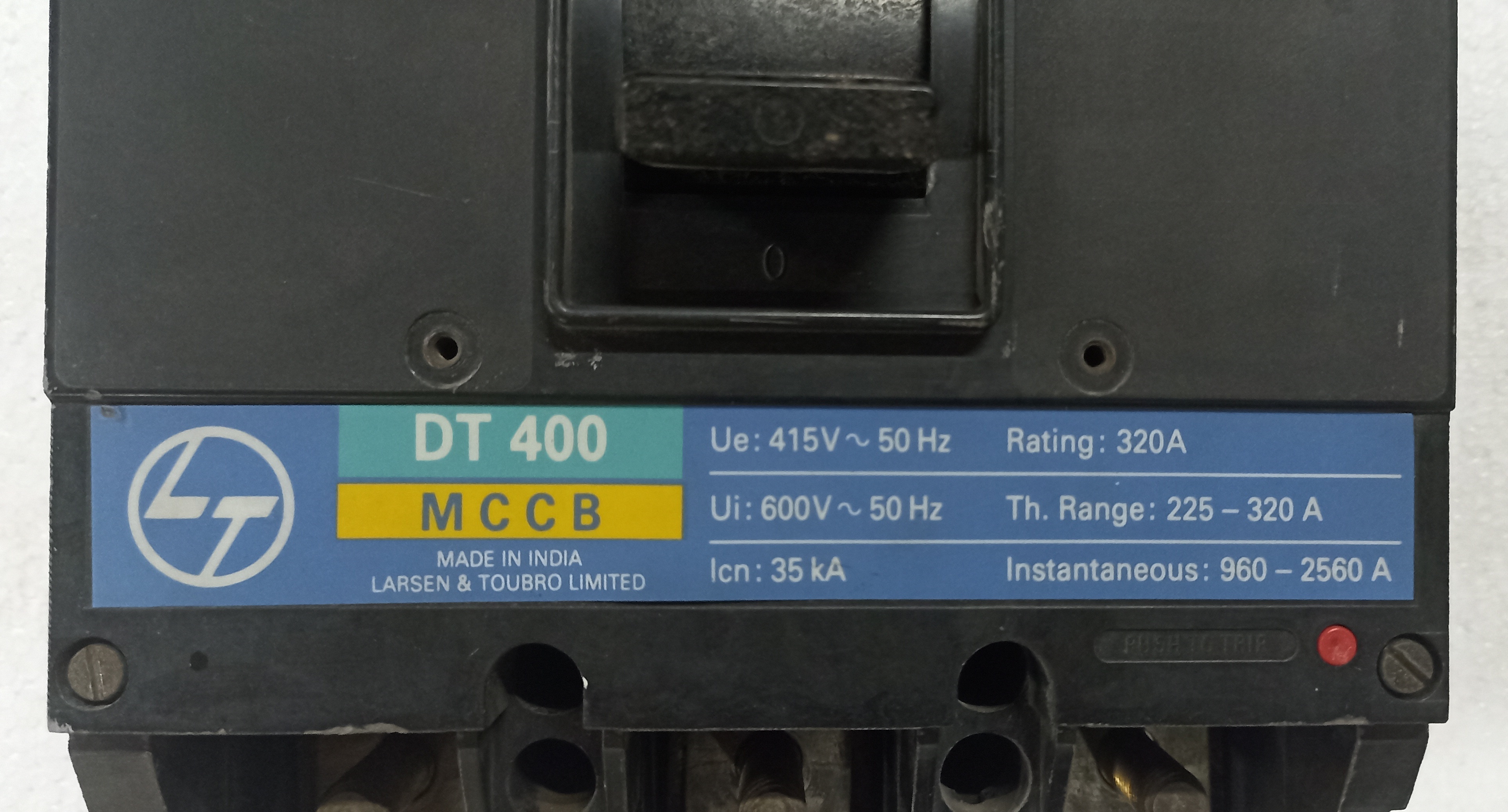 LT (DT 400) 320A 3P MCCB